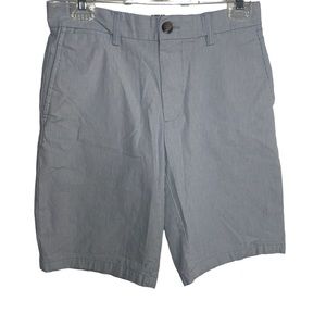 Old Navy Mens Size 29 Ultimate Slim Shorts Light Blue Striped Built In Flex